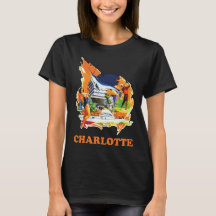 Charlotte Skyline Mid-Century Travel