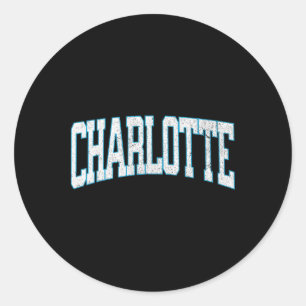 Charlotte Soccer Vintage City  Classic Round Sticker