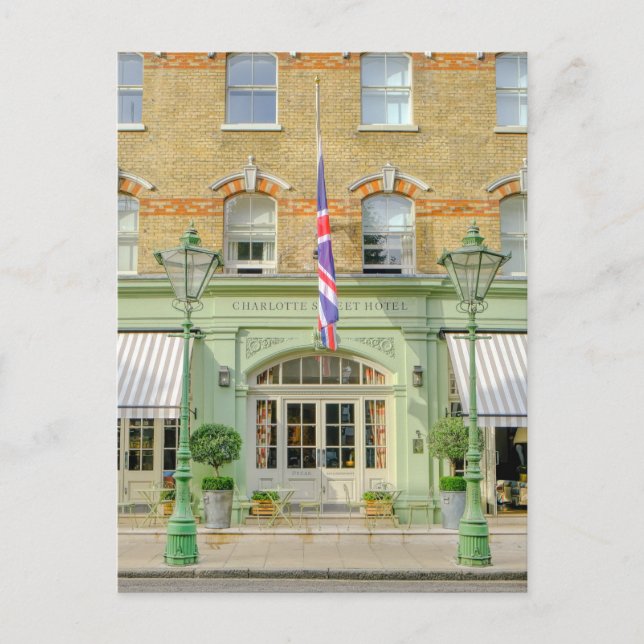 Charlotte Street, Fitzrovia, London UK Postcard (Front)