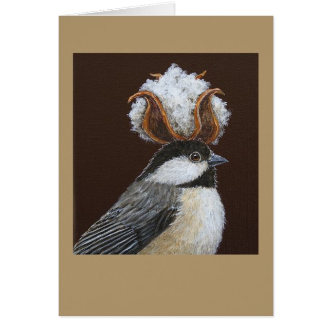 Charlotte the chickadee card (Front)