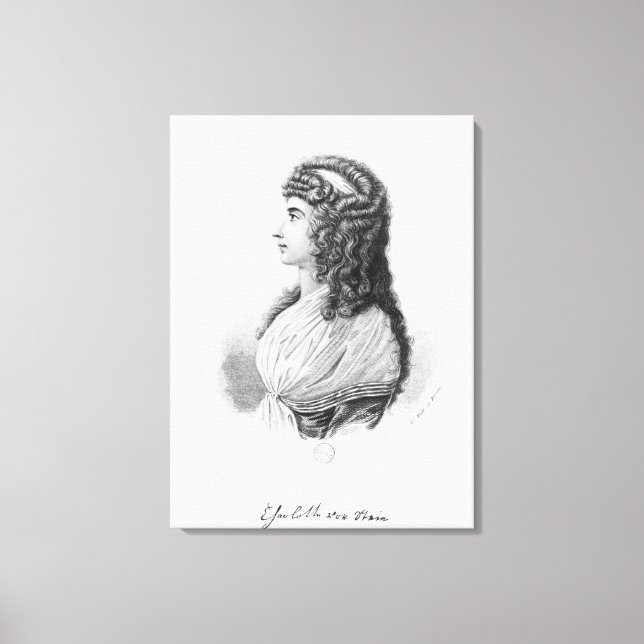 Charlotte von Stein, born von Schardt, late Canvas Print (Front)