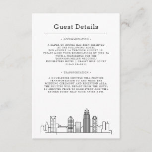 Charlotte Wedding   Guest Info Enclosure Card