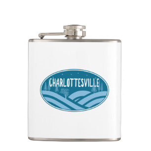 Charlottesville Virginia Outdoors Hip Flask
