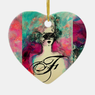 CHARM MONOGRAM CERAMIC TREE DECORATION