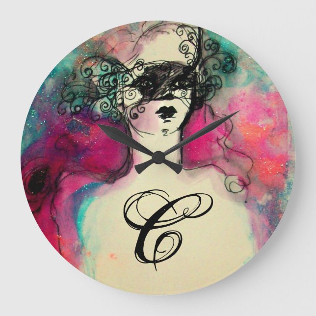 CHARM MONOGRAM LARGE CLOCK (Front)