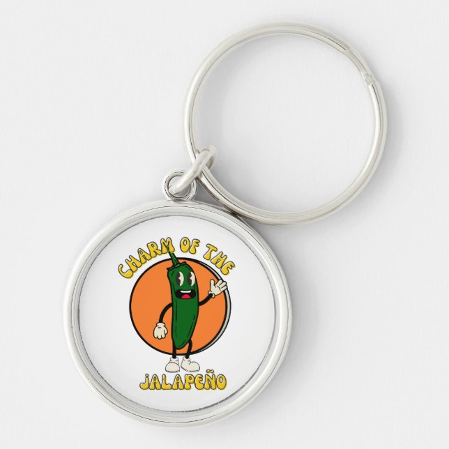 Charm of the Jalapeño Key Ring (Front)