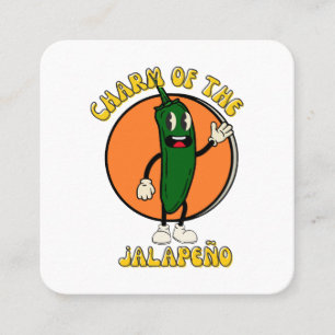 Charm of the Jalapeño Square Business Card
