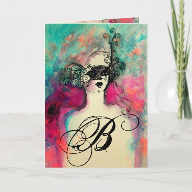 CHARM VALENTINE'S DAY MONOGRAM HOLIDAY CARD (Front)