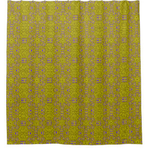 Charmante Chartreuse Multi Shower Curtain