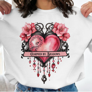 Charmed by Shadows White Sweatshirt