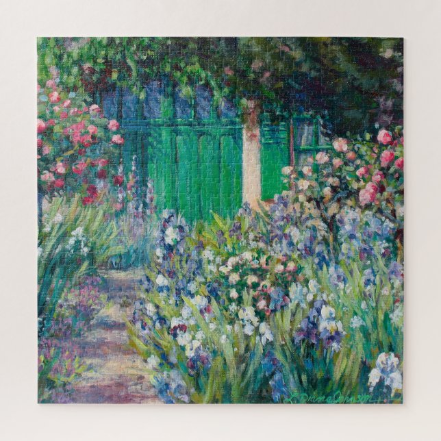 Charmed Entry - French Garden Jigsaw Puzzle (Vertical)