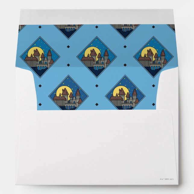 Charmed HOGWARTS™ CASTLE Diamond Pattern Envelope (Back (Bottom))