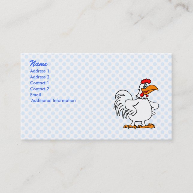 Charmichael Chicken Business Card (Front)