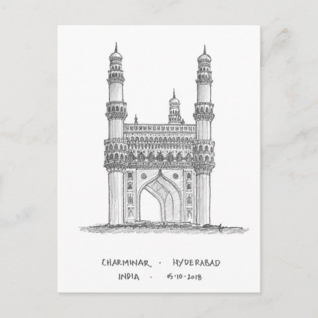 Charminar, Hyderabad, India Postcard (Front)