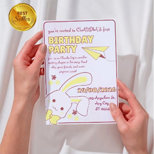 Charming 1st Birthday Invitation for Girls