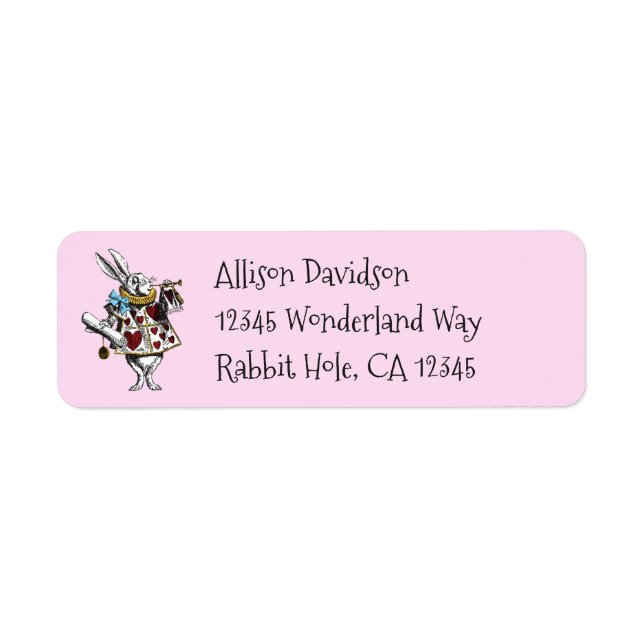 Charming Alice in Wonderland White Rabbit (Front)