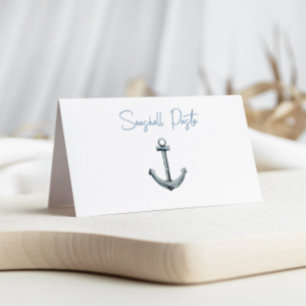 Charming Anchor Food Label Place Card