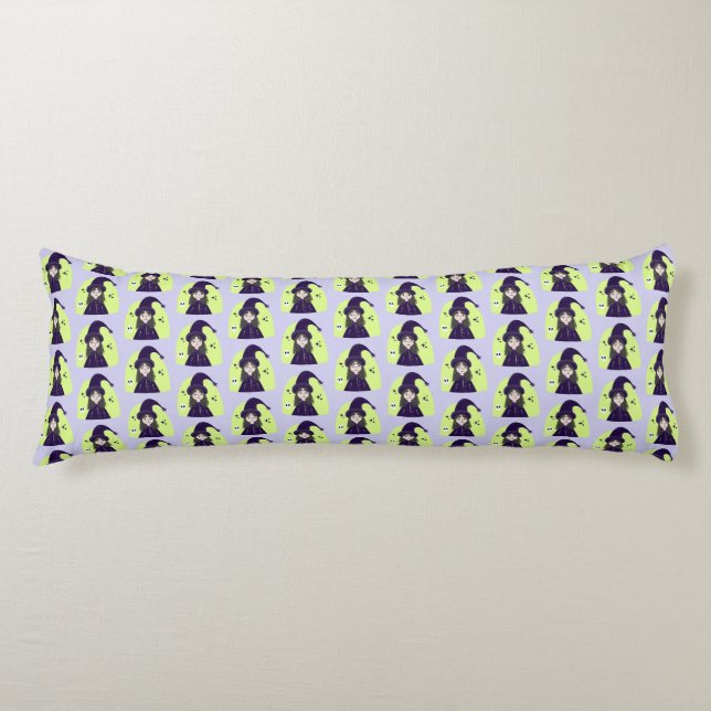 Charming Angry Cute Witch Body Cushion (Front)