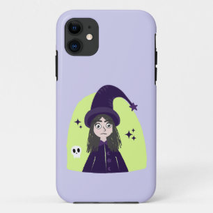 Charming Angry Cute Witch Case-Mate iPhone Case
