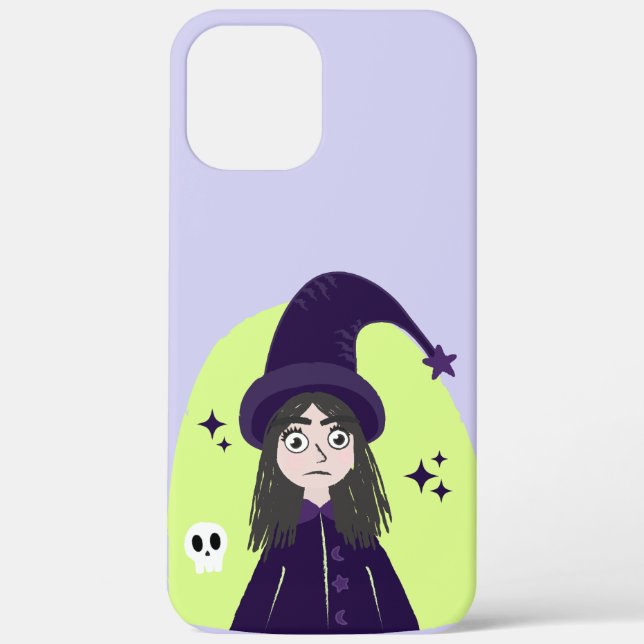 Charming Angry Cute Witch Case-Mate iPhone Case (Back)