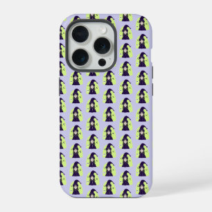 Charming Angry Cute Witch iPhone 15 Pro Case