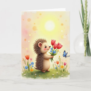 Charming Animal Bouquet Card