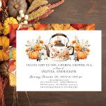 Charming Autumn Floral Bridal Tea Invitation<br><div class="desc">This charming invitation features a watercolor drawing of a tea pot with autumn flowers and a pumpkins.  It's the perfect way to invite your friends and family to celebrate the bride-to-be.</div>