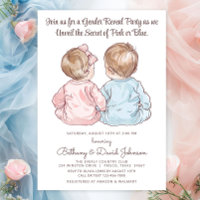 Charming Babies in Pyjamas Gender Reveal Party