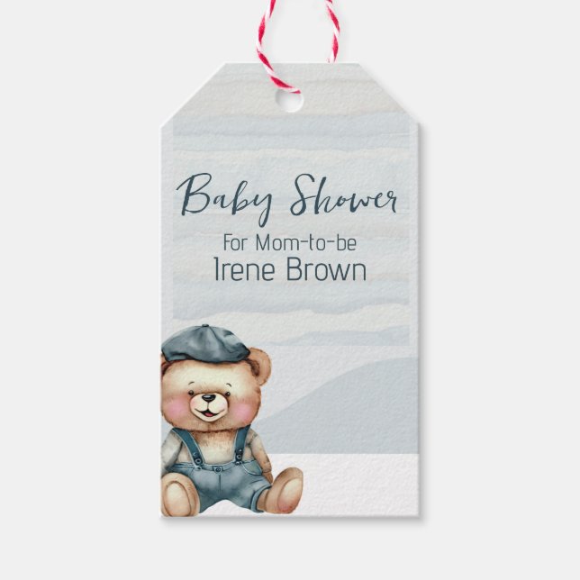 Charming Baby Shower Gift Tag (Front)