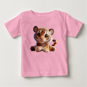 Charming Baby Tiger Art T-Shirt