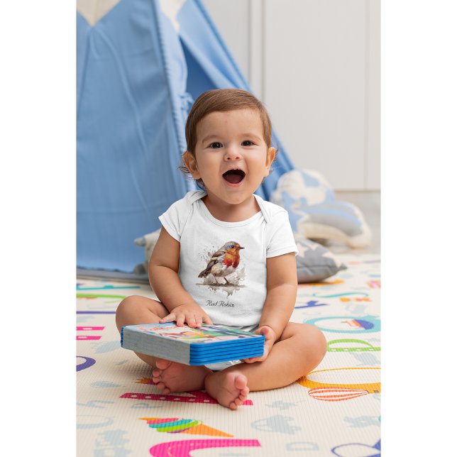 Charming Backyard Robin, custom Baby Bodysuit (Creator Uploaded)