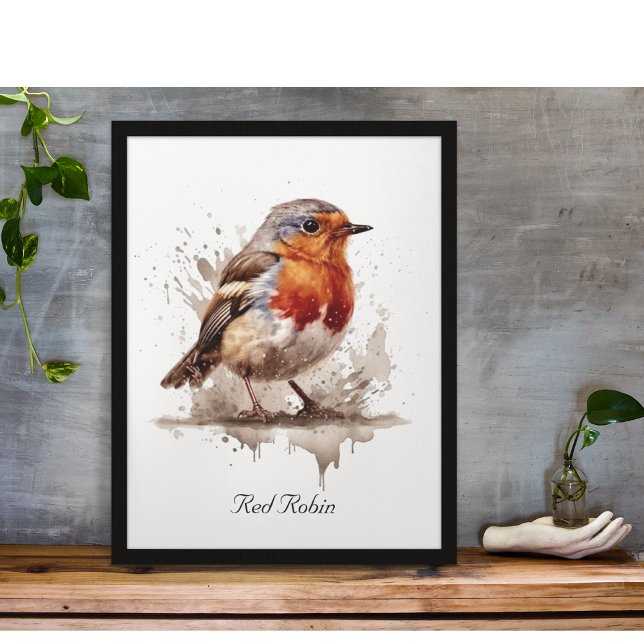 Charming Backyard Robin, custom Poster (Creator Uploaded)