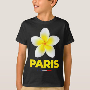 Charming Beauty Of Paris France Trocal Flower Fran T-Shirt