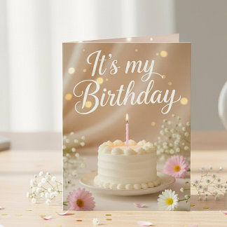 Charming Birthday Invitation Card-for all ages.