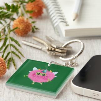 Charming birthday monster key ring