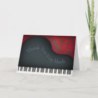 Charming Black Grand Piano Personalised Musician