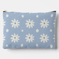 Charming Blue Daisy and Polkadot