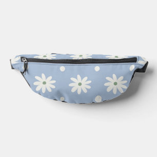 Charming Blue Daisy and Polkadot Bum Bags