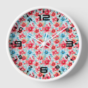 Charming Bouquet Ranya Pattern-65292 Clock