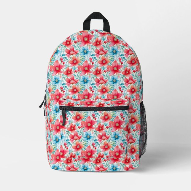 Charming Bouquet Ranya Pattern-65292 Printed Backpack (Front)