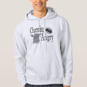 Charming but angry little devil cat funny quote hoodie