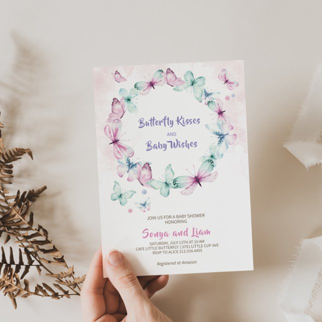 Charming Butterfly Baby Shower  Invitation (Creator Uploaded)