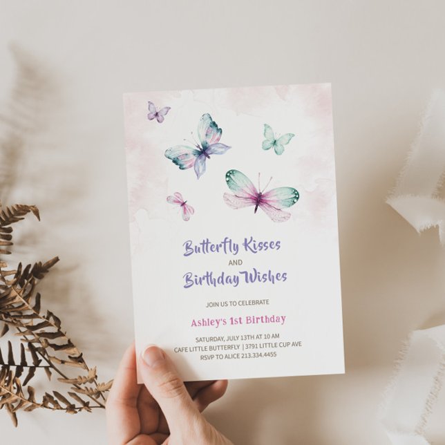 Charming Butterfly Birthday Invitation  (Creator Uploaded)