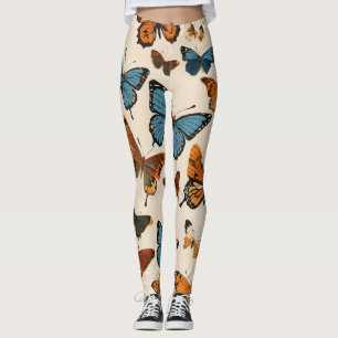 Charming Butterfly Print Leggings for Girls"