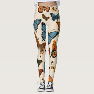 Charming Butterfly Print Leggings for Girls"