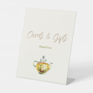 CHARMING Camomile Tea Party Card Gifts Sign