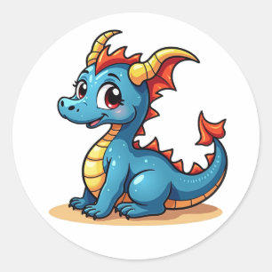 Charming Cartoon Dragon Sticker