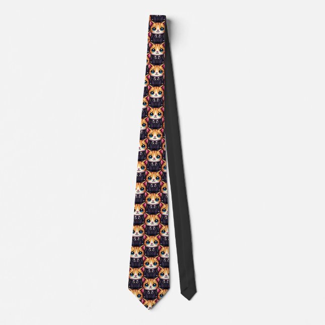 Charming Cat Executive Tie (Front)
