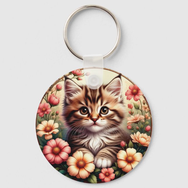 Charming Cat Key Ring (Front)