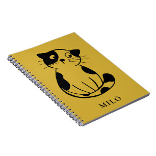 Charming Cat Mark Notebook with Personal Touch